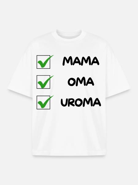 GREAT-GRANDMOTHER Checklist - Boxy Heavyweight Unisex Organic T-Shirt by Stanley/Stella - white