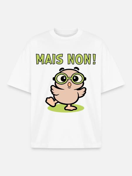 But no chickens - Boxy Heavyweight Unisex Organic T-Shirt by Stanley/Stella - white