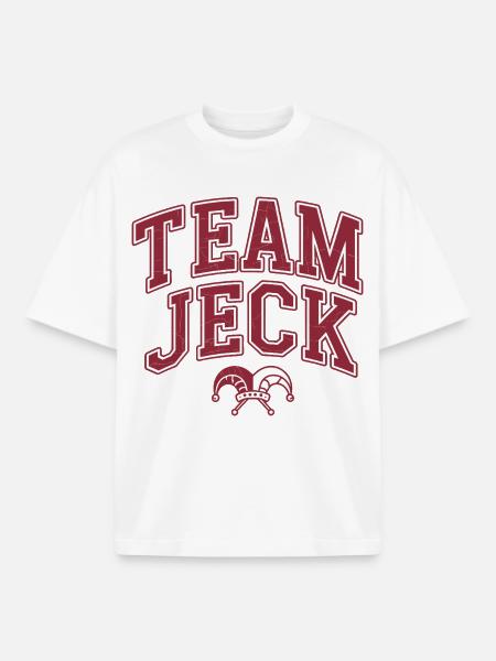 Équipe Jeck - T-shirt unisexe boxy épais biologique Stanley/Stella - blanc