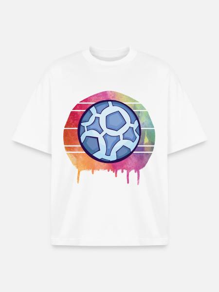 Handball Aquarell - Boxy Heavyweight Unisex Organic T-Shirt von Stanley/Stella - Weiß
