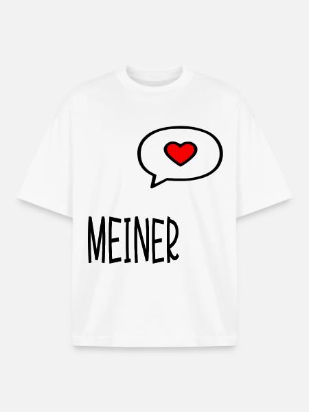 Valentine's Day Relationship Mine - Boxy Heavyweight Unisex Organic T-Shirt by Stanley/Stella - white