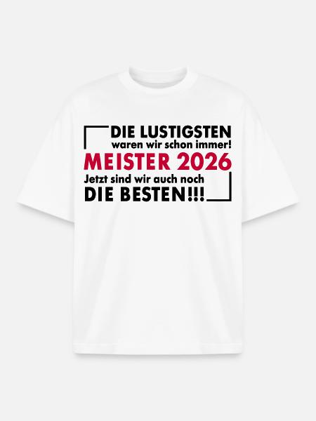 Funny Masters 2026 - Boxy Heavyweight Unisex Organic T-Shirt by Stanley/Stella - white
