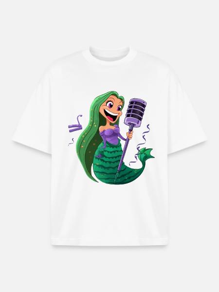 Sea MicroSinger - Boxy Heavyweight Unisex Organic T-Shirt by Stanley/Stella - white