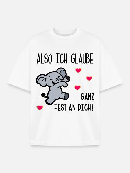 PRÜFUNGEN MOTIVATION GLAUBEN - Boxy Heavyweight Unisex Organic T-Shirt von Stanley/Stella - Weiß