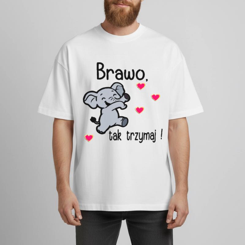 Bravo, continue comme ça T-shirt unisexe boxy épais biologique Stanley/Stella