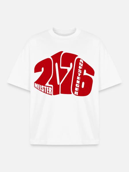 Meister und Aufsteiger 2026 - Boxy Heavyweight Unisex Organic T-Shirt von Stanley/Stella - Weiß