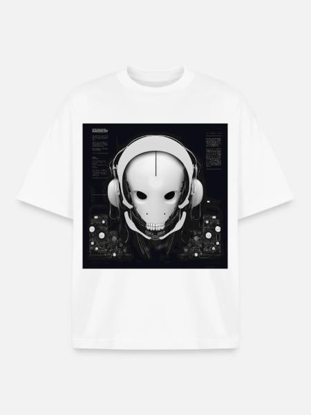 One Bulky Mech - Loam Sequence Cover - Boxy Heavyweight Unisex Organic T-Shirt by Stanley/Stella - white