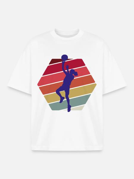 Basketteur - T-shirt unisexe boxy épais biologique Stanley/Stella - blanc