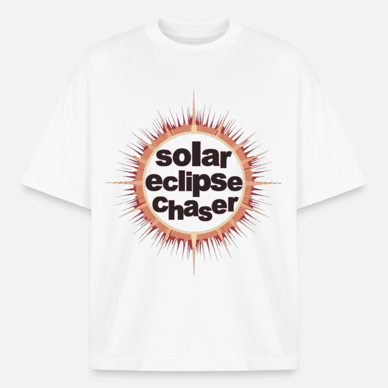 Solar eclipse chaser - Boxy Heavyweight Unisex Organic T-Shirt von Stanley/Stella - Weiß