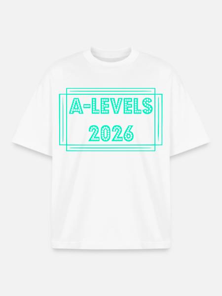 A-Levels Abschluss 2026 - Boxy Heavyweight Unisex Organic T-Shirt von Stanley/Stella - Weiß