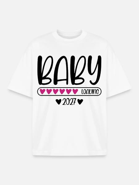 Baby 2027 loading - Boxy Heavyweight Unisex Organic T-Shirt von Stanley/Stella - Weiß