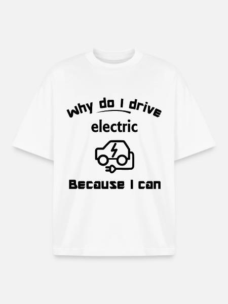 Elektroautos und mobile Zukunft - Boxy Heavyweight Unisex Organic T-Shirt von Stanley/Stella - Weiß