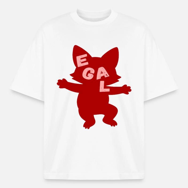 Fuchs Doesn't matter lightness - Boxy Heavyweight Unisex Organic T-Shirt by Stanley/Stella - white