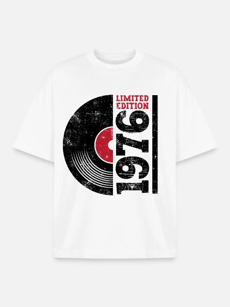 Millésime 1976 - T-shirt unisexe boxy épais biologique Stanley/Stella - blanc