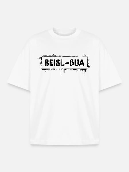 Beisl-Bua – Viennese dialect cult saying - Boxy Heavyweight Unisex Organic T-Shirt by Stanley/Stella - white
