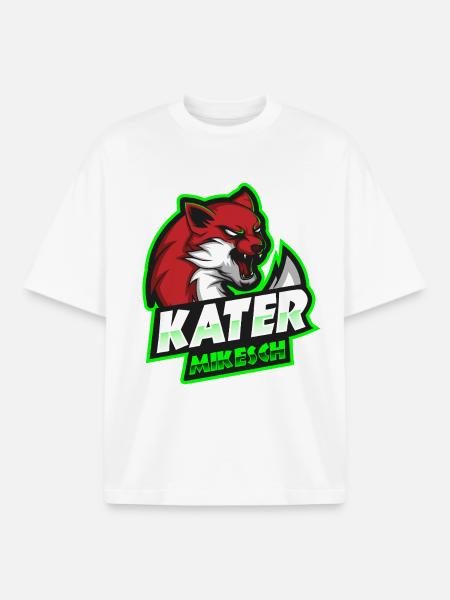KaterMikesch - Boxy Heavyweight Unisex Organic T-Shirt von Stanley/Stella - Weiß