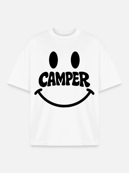 Camper - Boxy Heavyweight Unisex Organic T-Shirt by Stanley/Stella - white
