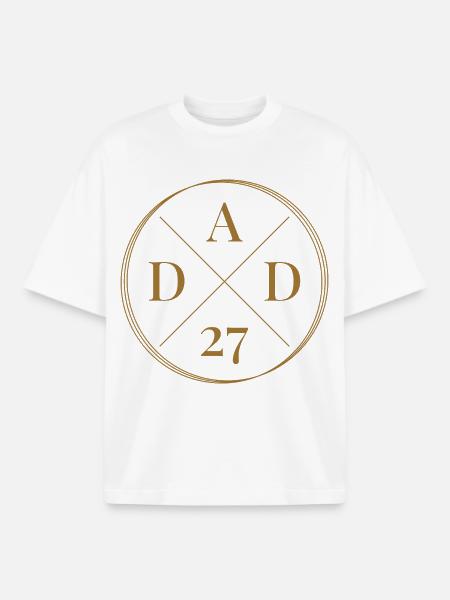 Dad 27 - Boxy Heavyweight Unisex Organic T-Shirt by Stanley/Stella - white