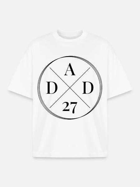 Dad 2027 - Dad 27 - Boxy Heavyweight Unisex Organic T-Shirt by Stanley/Stella - white