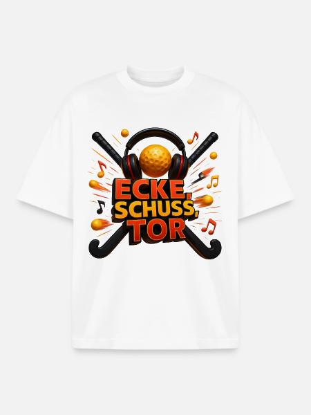 Ecke Schuss Tor  - Boxy Heavyweight Unisex Organic T-Shirt von Stanley/Stella - Weiß