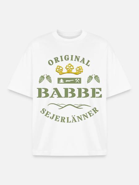 Sejerlaenner Babbe Siegerländer Sire Siegerland - Boxy Heavyweight Unisex Organic T-Shirt by Stanley/Stella - white