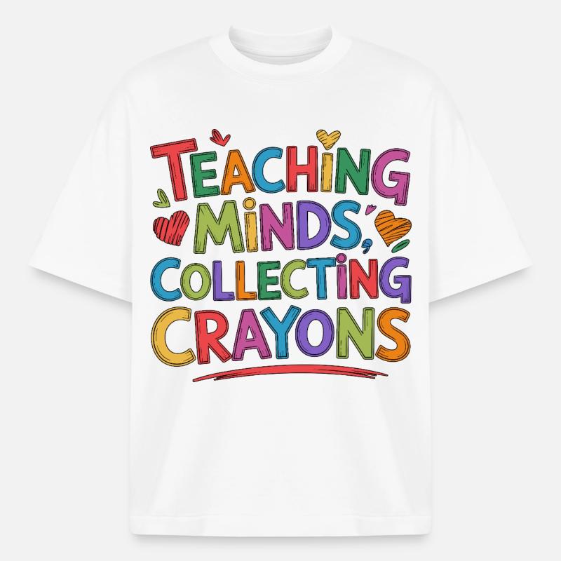Elementary Teacher Teaching Minds Primary Teacher - Boxy Heavyweight Unisex Organic T-Shirt by Stanley/Stella - white