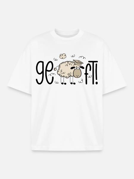 Done! Sheep - Boxy Heavyweight Unisex Organic T-Shirt by Stanley/Stella - white