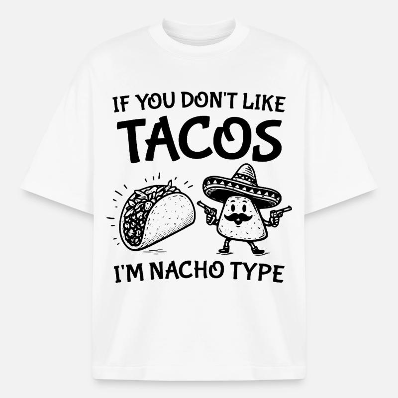 Nacho-Typ Cinco-Hemd - Heavyweight Unisex Boxy T-Shirt von stanley/stella	 - Weiß