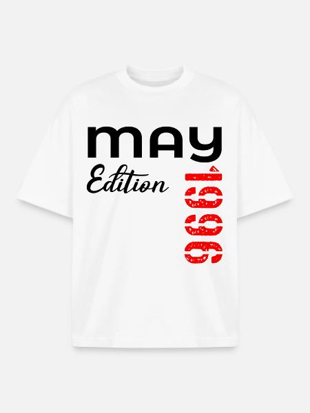 Happy 31st Birthday May 1996 - Boxy Heavyweight Unisex Organic T-Shirt by Stanley/Stella - white