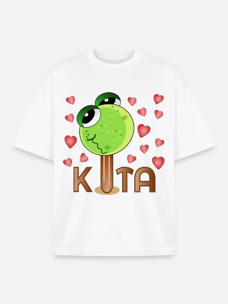Eiscreme Frosch Kita - Boxy Heavyweight Unisex Organic T-Shirt by Stanley/Stella - white