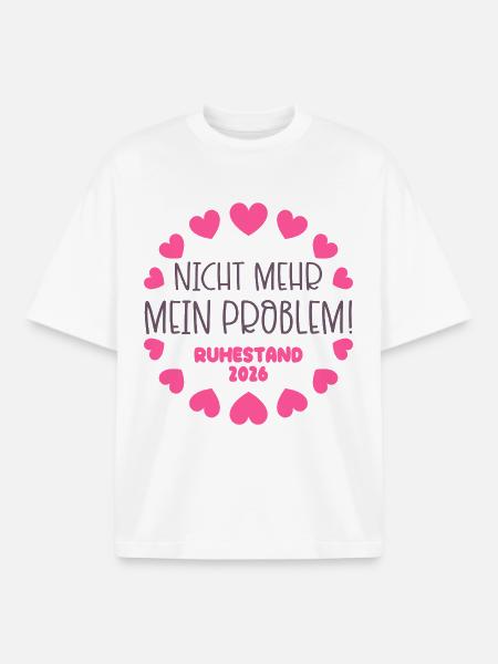 Ruhestand Rente 2026 - Boxy Heavyweight Unisex Organic T-Shirt von Stanley/Stella - Weiß