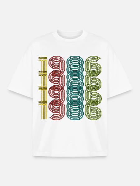 Millésime 1986 - T-shirt unisexe boxy épais biologique Stanley/Stella - blanc