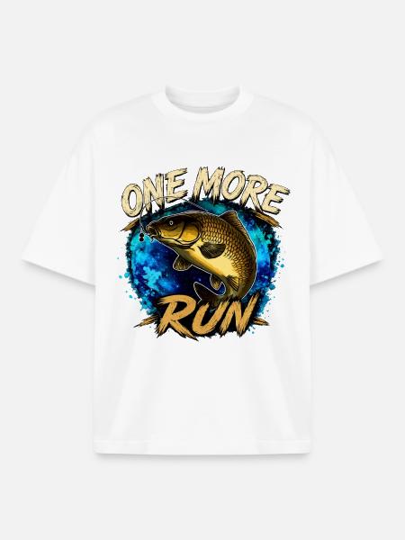One More Run Karpfenfischen-Design - Boxy Heavyweight Unisex Organic T-Shirt von Stanley/Stella - Weiß