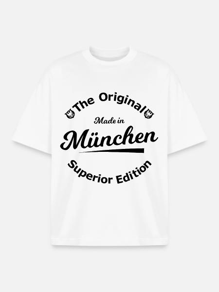 Münchner Buam - Boxy Heavyweight Unisex Organic T-Shirt von Stanley/Stella - Weiß