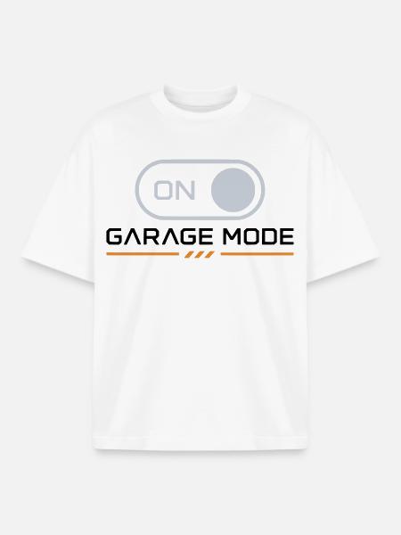 Garage Mode On – Mechanic Biker - Boxy Heavyweight Unisex Organic T-Shirt von Stanley/Stella - Weiß