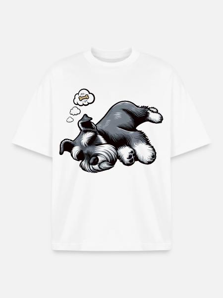 Schnauzer géant Schnauzer Propriétaire de Schnauzer - T-shirt unisexe boxy épais biologique Stanley/Stella - blanc