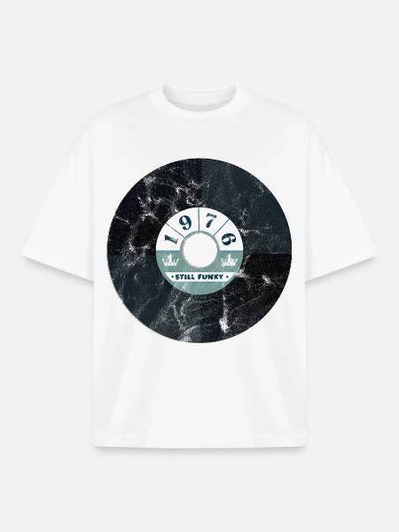 Millésime 1976 - T-shirt unisexe boxy épais biologique Stanley/Stella - blanc