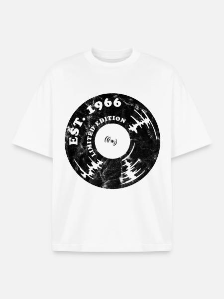Millésime 1966 - T-shirt unisexe boxy épais biologique Stanley/Stella - blanc