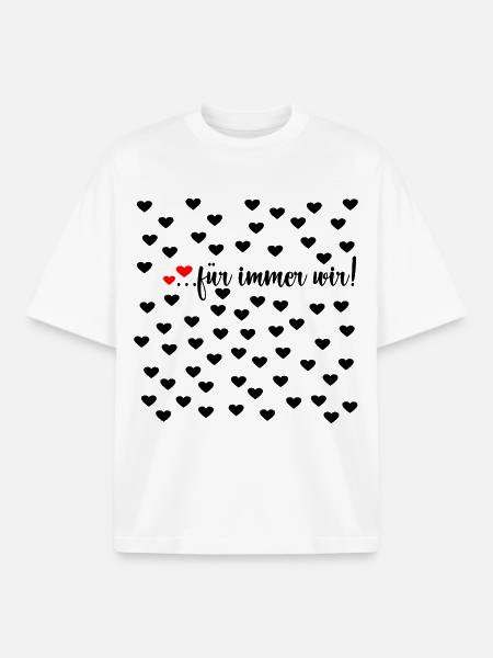 Liebe Für Immer - Boxy Heavyweight Unisex Organic T-Shirt von Stanley/Stella - Weiß