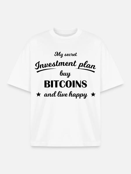 Bitcoin Investment Plan - Boxy Heavyweight Unisex Organic T-Shirt von Stanley/Stella - Weiß
