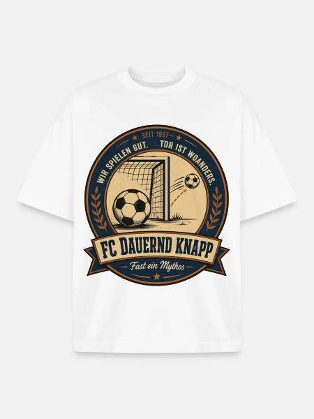 FC Dauernd Knapp - Boxy Heavyweight Unisex Organic T-Shirt von Stanley/Stella - Weiß