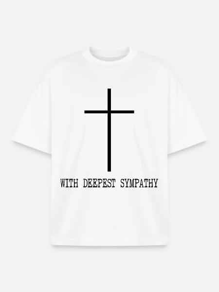 Heartfelt Condolences - Boxy Heavyweight Unisex Organic T-Shirt by Stanley/Stella - white