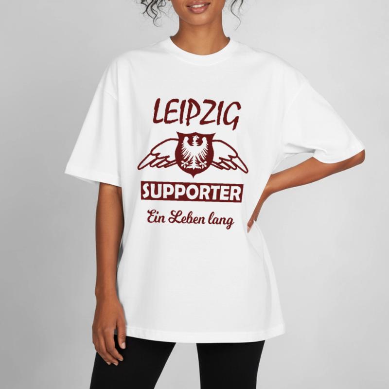 Leipzig Supporter Ein Leben Lang Boxy Heavyweight Unisex Organic T-Shirt von Stanley/Stella