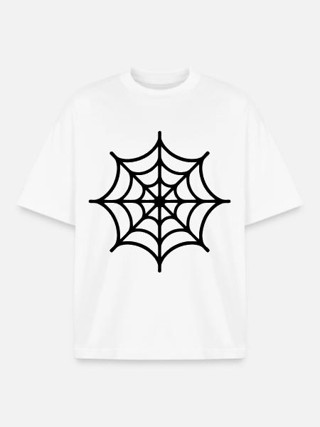 Spider Web Spider - Boxy Heavyweight Unisex Organic T-Shirt by Stanley/Stella - white