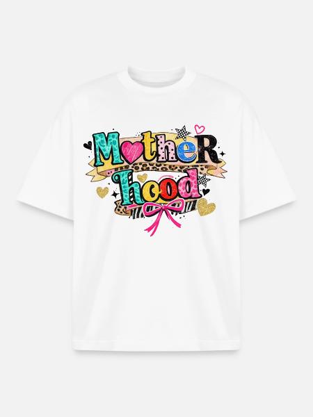 Cool Mom: Motherhood Style Retro-Doodle - Boxy Heavyweight Unisex Organic T-Shirt von Stanley/Stella - Weiß