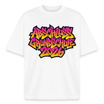 Elementary School Graduation 2026 Graffiti - Boxy Heavyweight Unisex Organic T-Shirt by Stanley/Stella - white - Front - AI Model Male 185 light (185cm) & AI Model Female 172 dark (172cm)