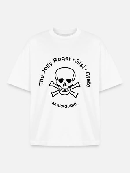 Die Jolly Roger, Sissi, Kreta - Boxy Heavyweight Unisex Organic T-Shirt von Stanley/Stella - Weiß