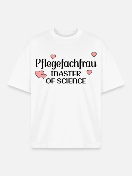 MASTERSTUDIUM PFLEGE - PFLEGEFACHFRAU - Boxy Heavyweight Unisex Organic T-Shirt von Stanley/Stella - Weiß