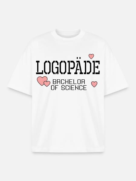 Logopäde Bachelor-Studium Logopädie - Boxy Heavyweight Unisex Organic T-Shirt von Stanley/Stella - Weiß