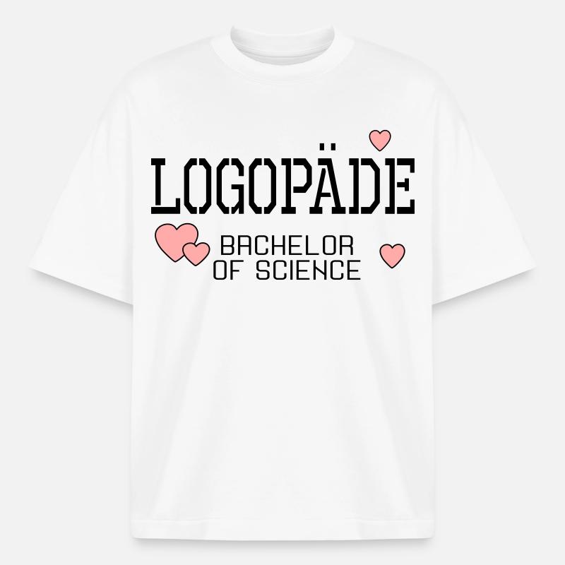 Logopäde Bachelor-Studium Logopädie - Boxy Heavyweight Unisex Organic T-Shirt von Stanley/Stella - Weiß